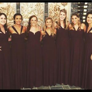 AMSALE Cerisa Bridesmaid Dress: Ruby